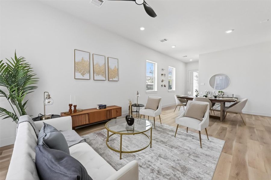 Furnished interior view inside a new home in , Houston (Image 8).