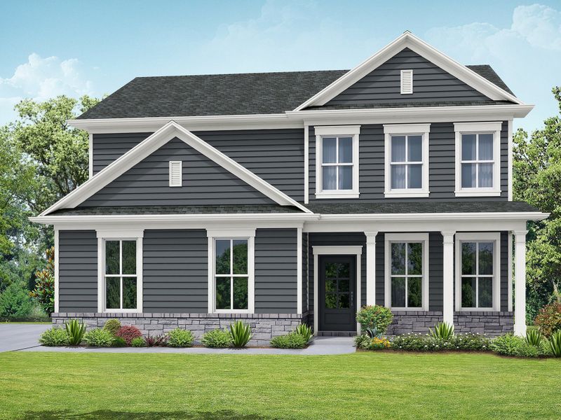 Front exterior of a home in the Legends at Old Monroe community, located in Monroe, GA (Image 8).