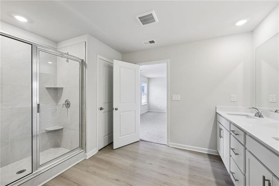 Furnished interior view inside a new home in Westmont Preserve, Powder Springs (Image 35).