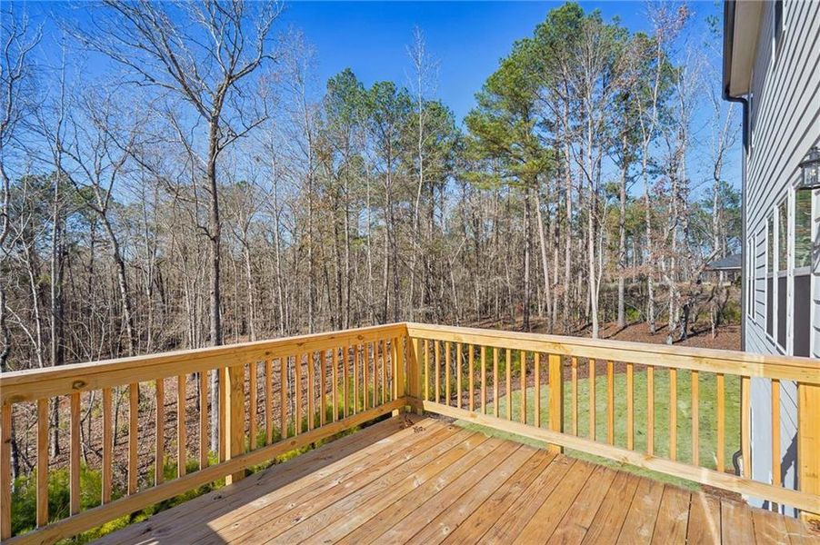 Exterior details and patio area of a home in The Pointe at Heron Bay, Locust Grove (Image 3).