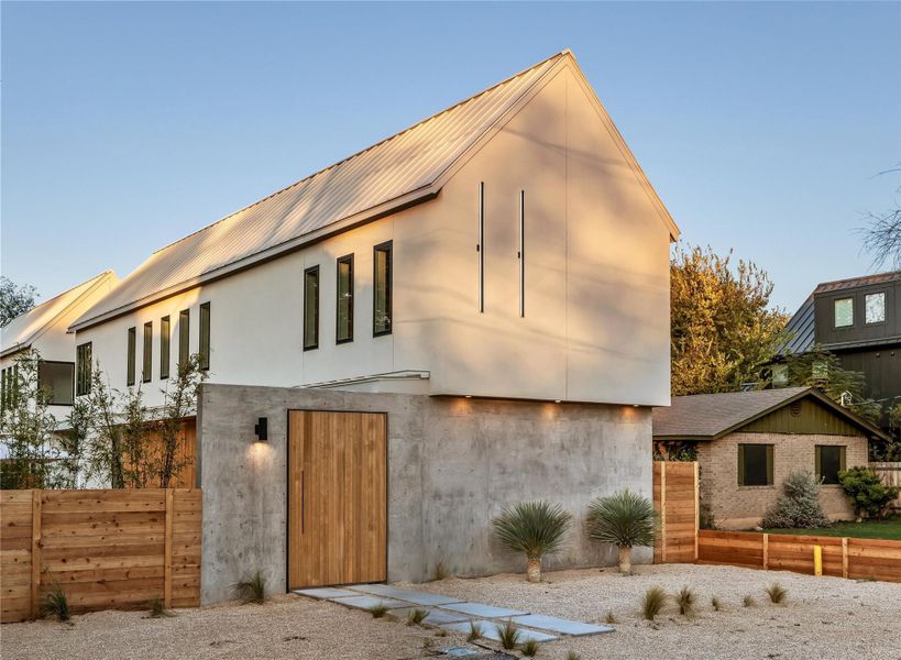Exterior details and patio area of a home in , Austin (Image 33). Exterior details and patio area of a home in , Austin (Image 33).