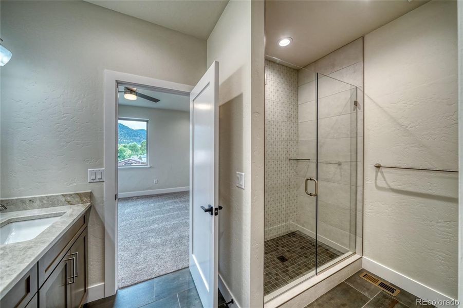 Primary walkin shower