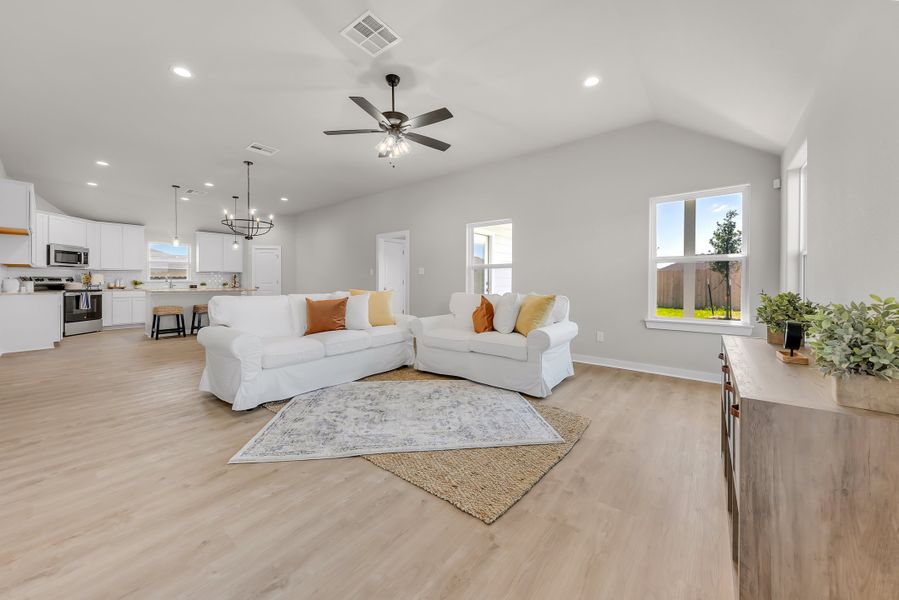 Representative furnished interior of a home built from the The Poppy by Avonley Homes in Rudder Pointe, Bryan (Image 17).