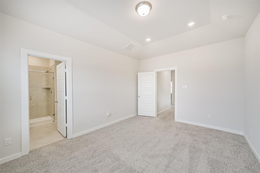 The primary suite is generous in size. The primary suite is generous in size.