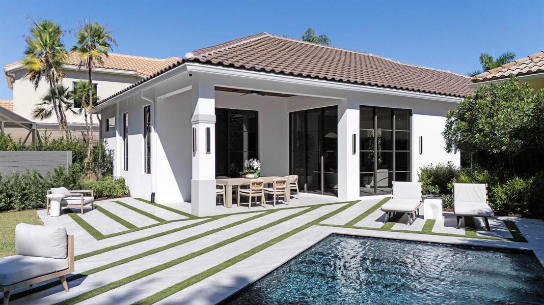 Exterior details and patio area of a home in , Wellington (Image 28).