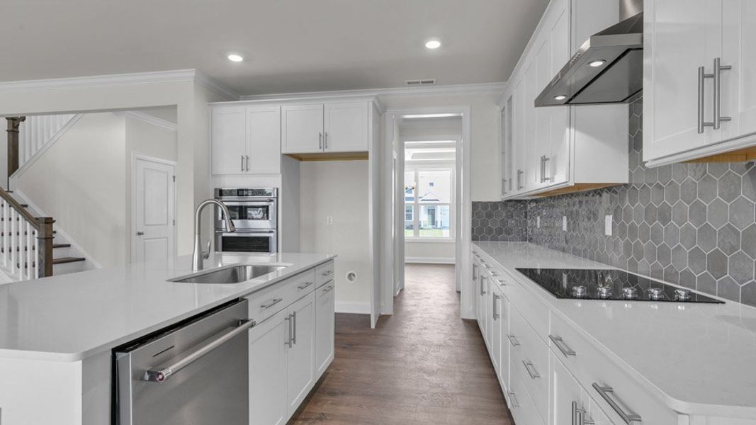 Furnished interior view inside a new home in Eagle Creek, Fuquay Varina (Image 8).