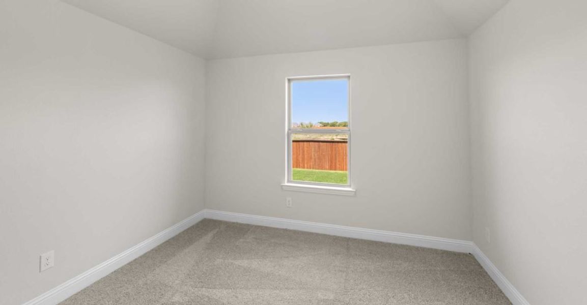 Representative exterior photo of a completed home built from the Alderbury by Impression Homes in Timberbrook, Justin, TX (Image 21).