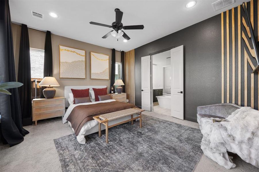 Furnished interior view inside a new home in Somercrest, Midlothian (Image 11).