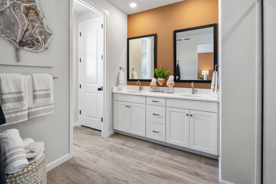 Representative furnished interior of a home built from the 3 by Tri Pointe Homes in Sugar Mill Village, Longmont (Image 14).