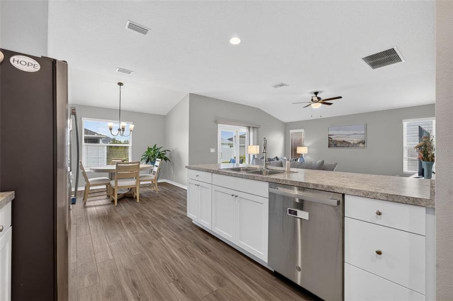 Furnished interior view inside a new home in , The Villages (Image 11).