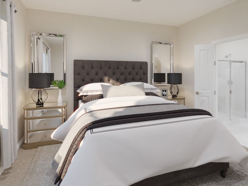 Furnished interior view inside a new home in Eastridge - Spring Series, McKinney (Image 6).