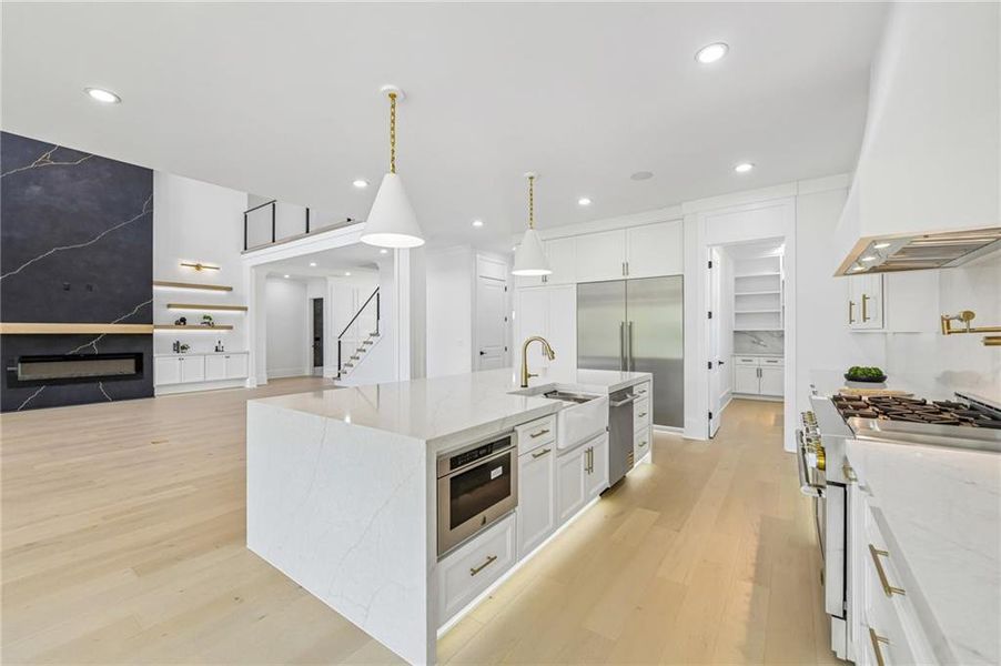 Furnished interior view inside a new home in , Buford (Image 9).