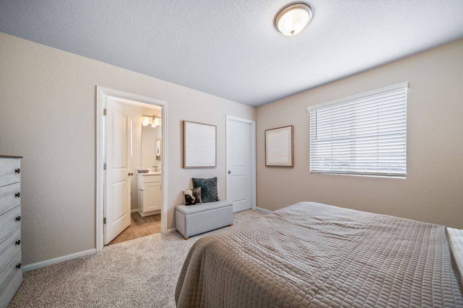 Furnished interior view inside a new home in Green Valley Ranch, Aurora (Image 33).