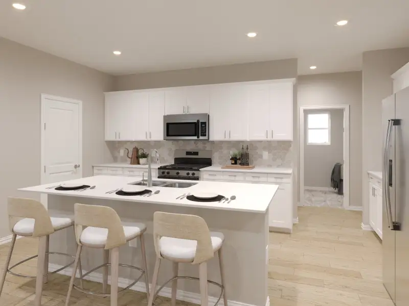 Furnished interior view inside a new home in Lakehaven - Signature Series, Farmersville (Image 3).