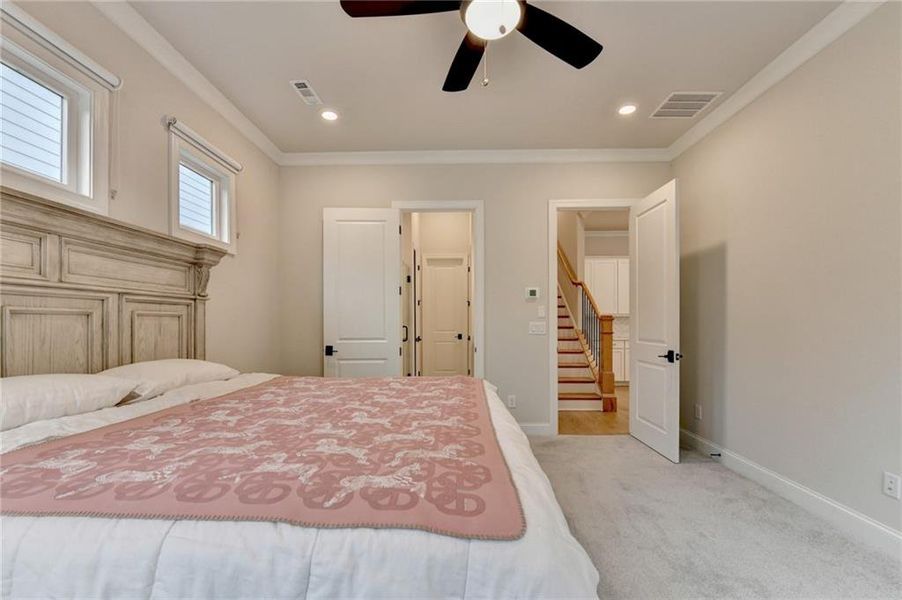 Furnished interior view inside a new home in Ellington Townhomes, Suwanee (Image 34).
