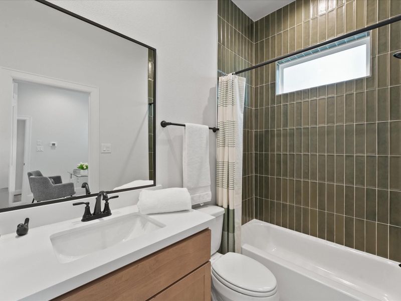 Furnished interior view inside a new home in Reserve At Oak Forest, Houston (Image 9).