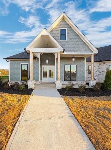 Front exterior of a new home in , Rydal, GA, highlighting curb appeal (Image 29). Front exterior of a new home in , Rydal, GA, highlighting curb appeal (Image 29).