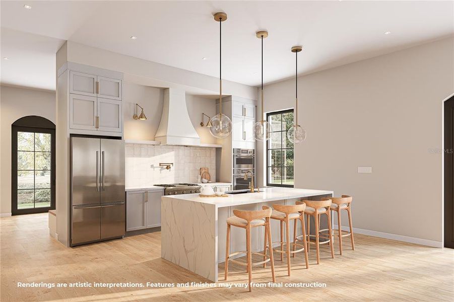 Furnished interior view inside a new home in , Orlando (Image 5).