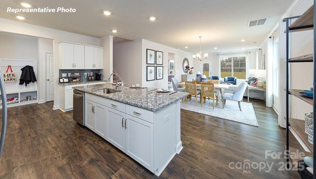 Furnished interior view inside a new home in Blackstone Bay Townhomes, Sherrills Ford (Image 13).