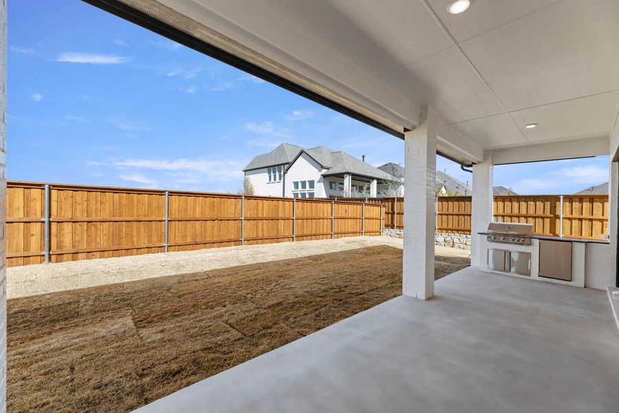 The Berkley B Outdoor Living Area The Berkley B Outdoor Living Area