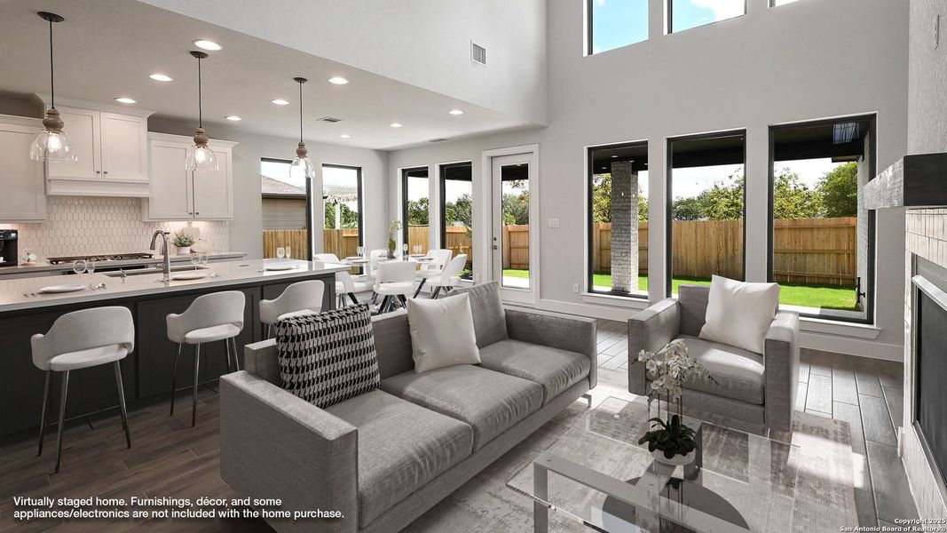 Furnished interior view inside a new home in Cibolo Valley Heights 65', Cibolo (Image 15).