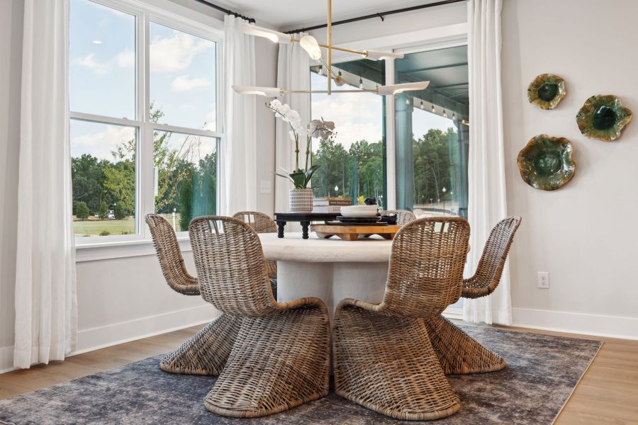 Representative furnished interior of a home built from the Torrence by Tri Pointe Homes in Seven Oaks, Belmont (Image 19).