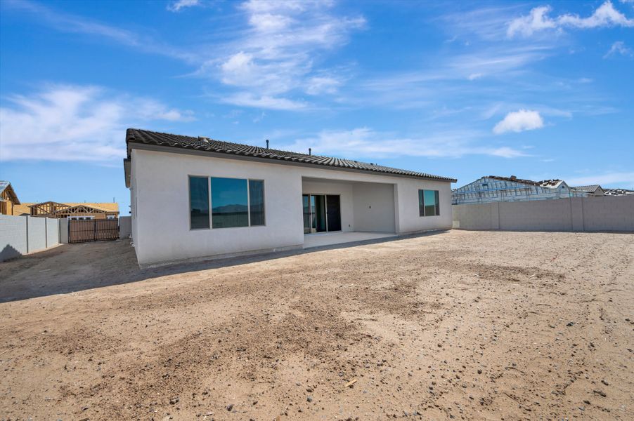 Exterior details and patio area of a home in Abel Ranch, Goodyear (Image 21).
