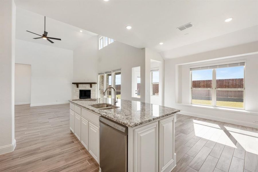 Furnished interior view inside a new home in Georgetown at Kings Fort 60s, Kaufman (Image 13).