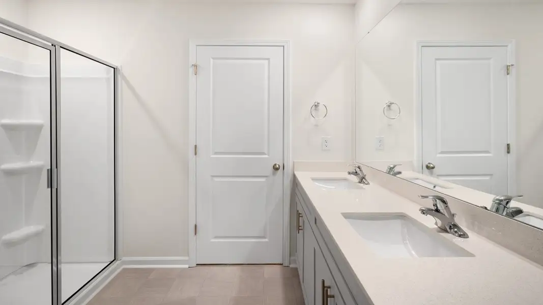 Furnished interior view inside a new home in The Reserve at Prestleigh, Wake Forest (Image 12).