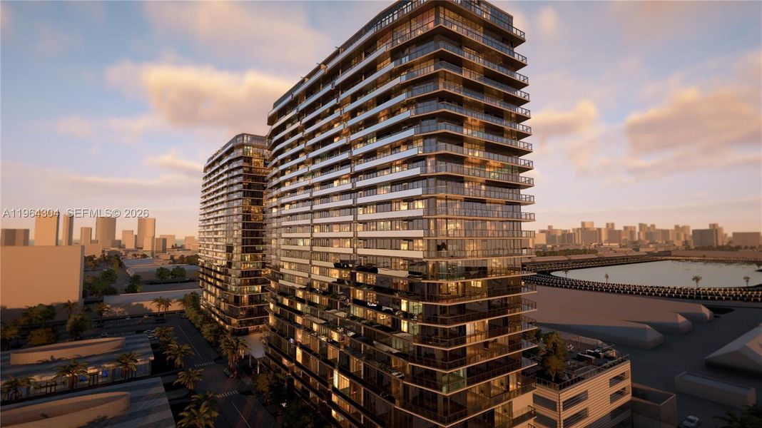 Condo located in Hallandale Beach, FL showcasing its design and architecture (Image 13).