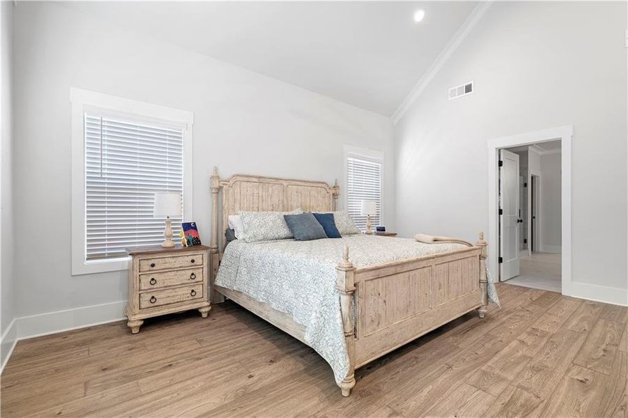 Furnished interior view inside a new home in , Monroe (Image 40).