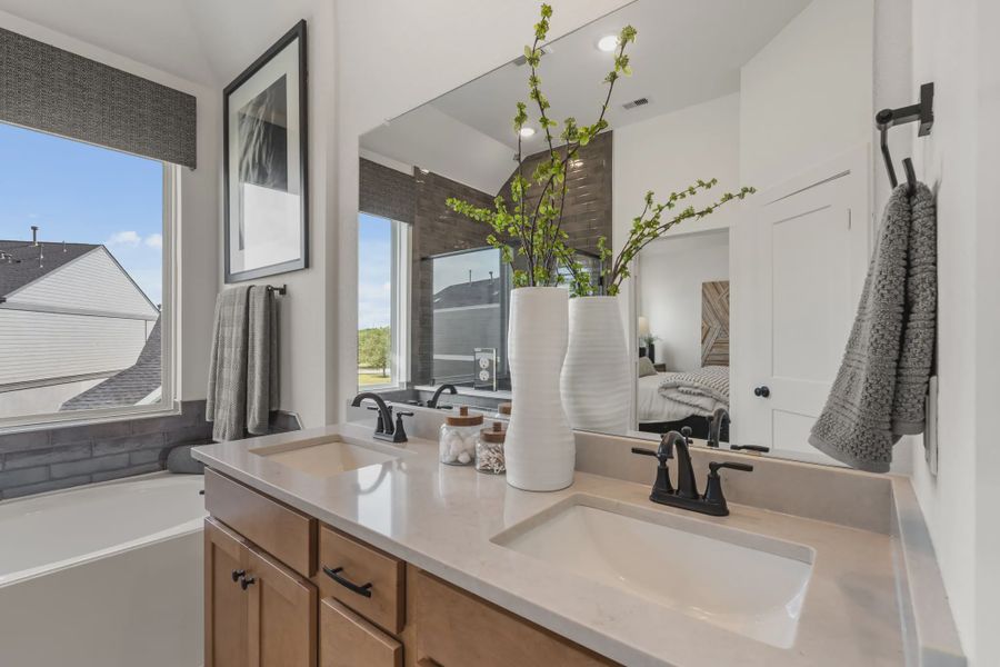 Representative furnished interior of a home built from the Chantilly 2 by Chesmar Homes in Park Hill, Stafford (Image 16).