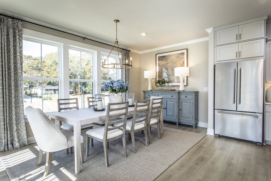 Furnished interior view inside a new home in The Groves at Myrtle, Roswell (Image 8).