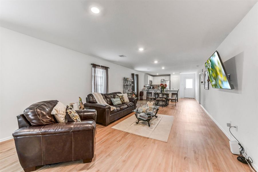 Furnished interior view inside a new home in Burnet Fields at Baytown Crossings, Baytown (Image 8).