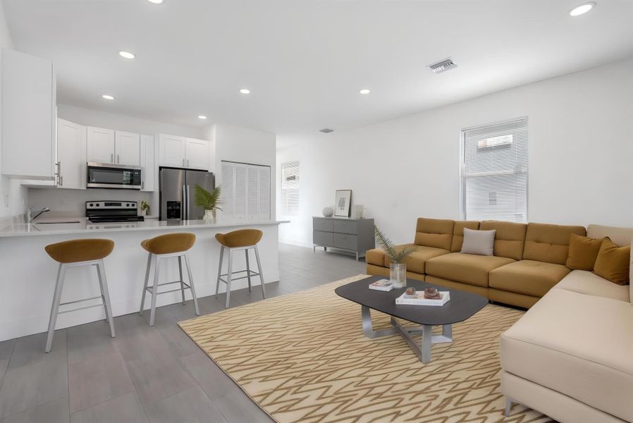 Furnished interior view inside a new home in , West Palm Beach (Image 9).