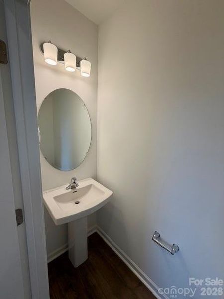 Half bath- second floor