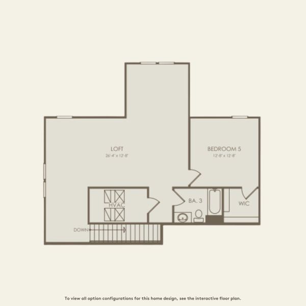 2D floor plan layout for the Mystique Grande by Pulte Homes in Shores at Stillwater, Englewood, FL (Image 5).