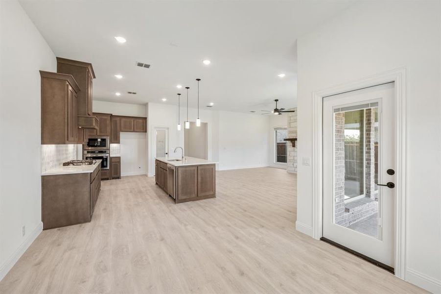 Furnished interior view inside a new home in Ridge Ranch Classic 60, Mesquite (Image 11).