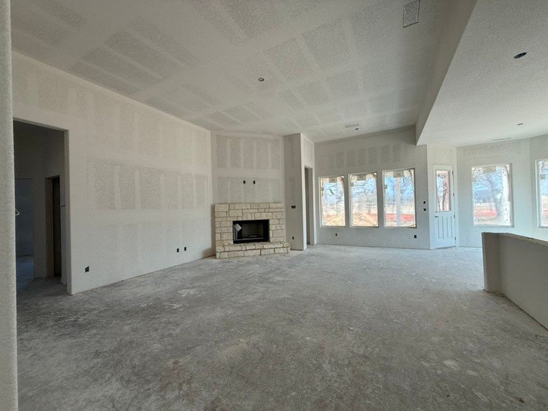 In-progress construction of a new home in Oak Grove Addition, Springtown, TX (Image 11).