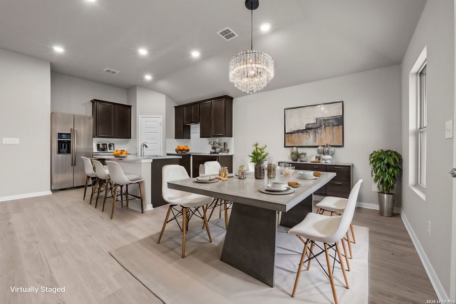 Furnished interior view inside a new home in Paloma Park, Converse (Image 5).