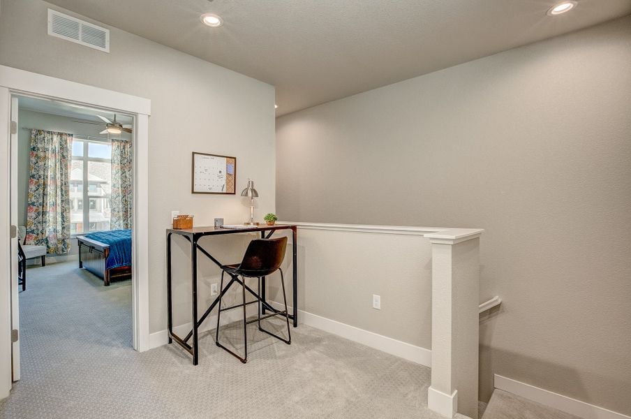 Representative furnished interior of a home built from the The Barrington 2 by Landmark Homes in Highlands at Fox Hill, Longmont (Image 23). Representative furnished interior of a home built from the The Barrington 2 by Landmark Homes in Highlands at Fox Hill, Longmont (Image 23).