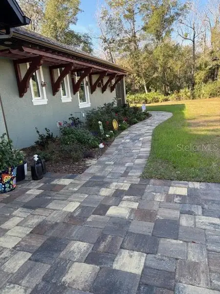 Exterior details and patio area of a home in , Port Orange (Image 1). Exterior details and patio area of a home in , Port Orange (Image 1).