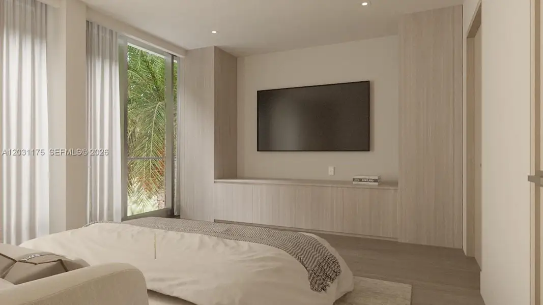 Furnished interior view inside a new home in , Miami Beach (Image 12). Furnished interior view inside a new home in , Miami Beach (Image 12).