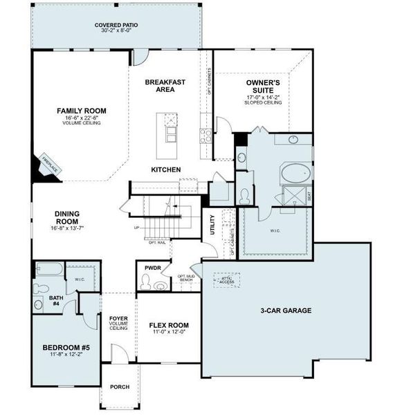 2D floor plan layout of this home in The Oaks on 6th Street, Magnolia, TX (Image 6). 2D floor plan layout of this home in The Oaks on 6th Street, Magnolia, TX (Image 6).