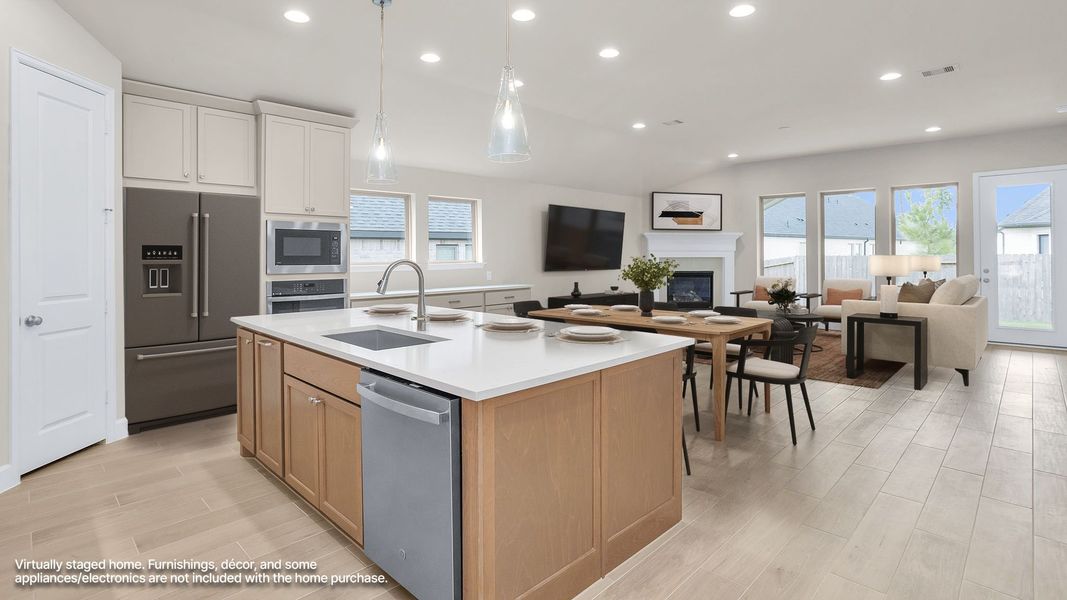 Furnished interior view inside a new home in Woodhavyn, Magnolia (Image 5).