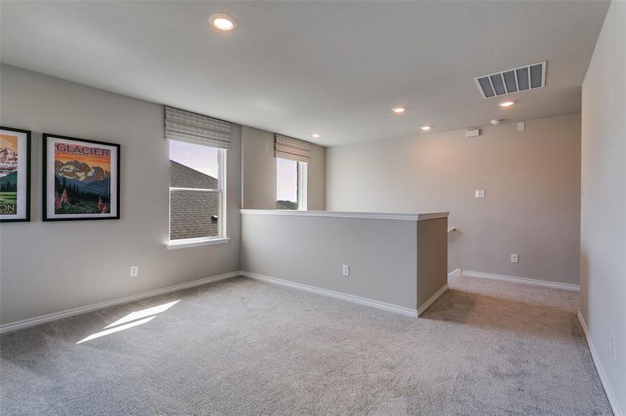 Spacious, unfurnished interior of a new home in The Preserve, Justin (Image 29).