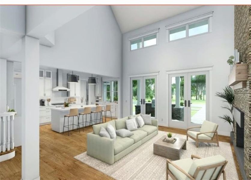 Furnished interior view inside a new home in , Atlanta (Image 7).