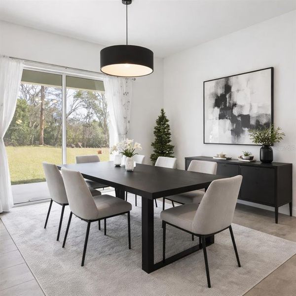 Furnished interior view inside a new home in Blue Diamond , Orlando (Image 50).