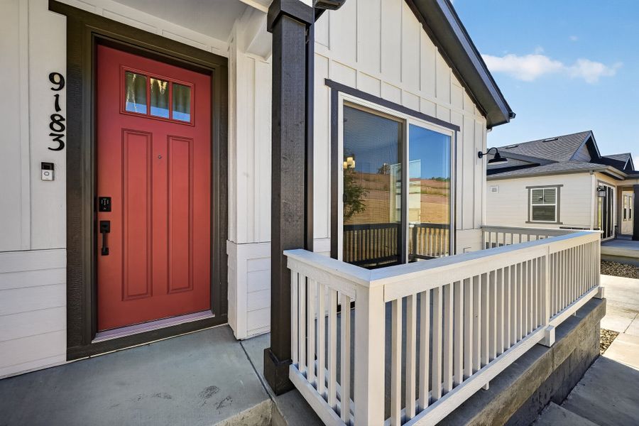 Exterior details and patio area of a home in Trailstone, Arvada (Image 3). Exterior details and patio area of a home in Trailstone, Arvada (Image 3).