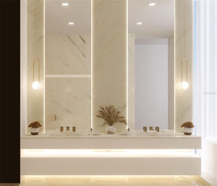 Furnished interior view inside a new home in , Sarasota (Image 20).